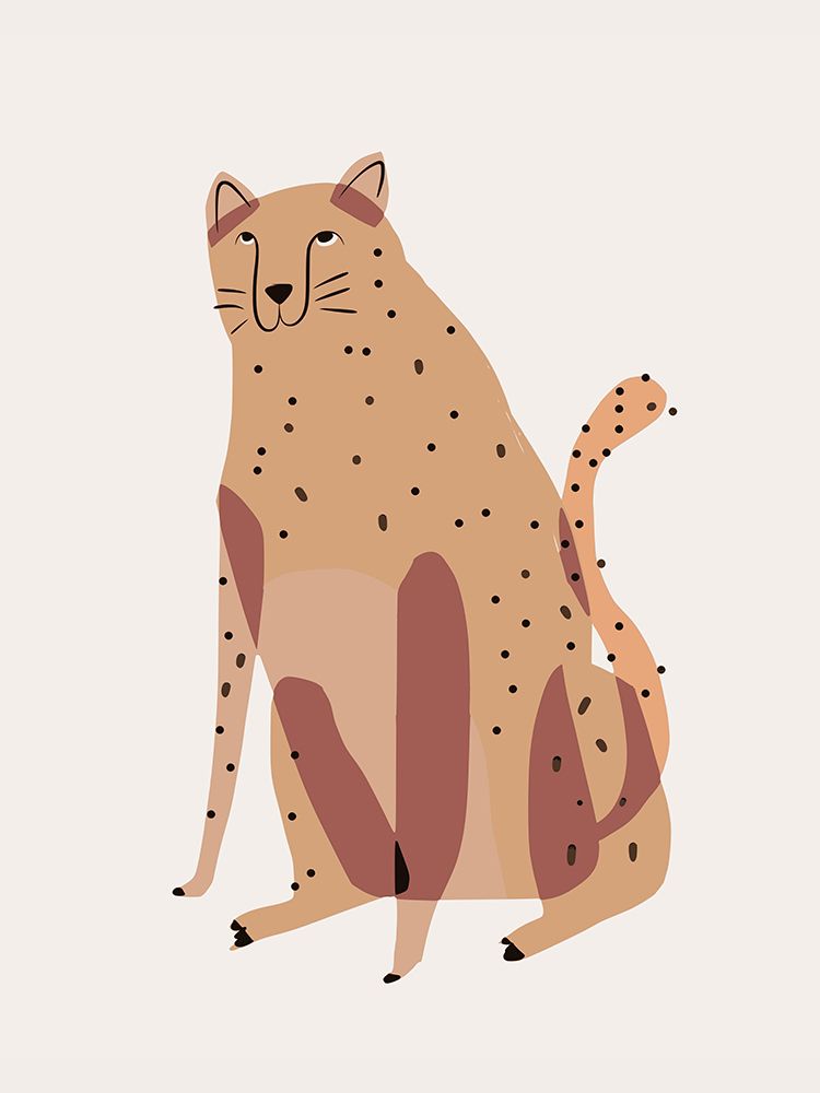Plump Leopard art print by Little Dean for $57.95 CAD