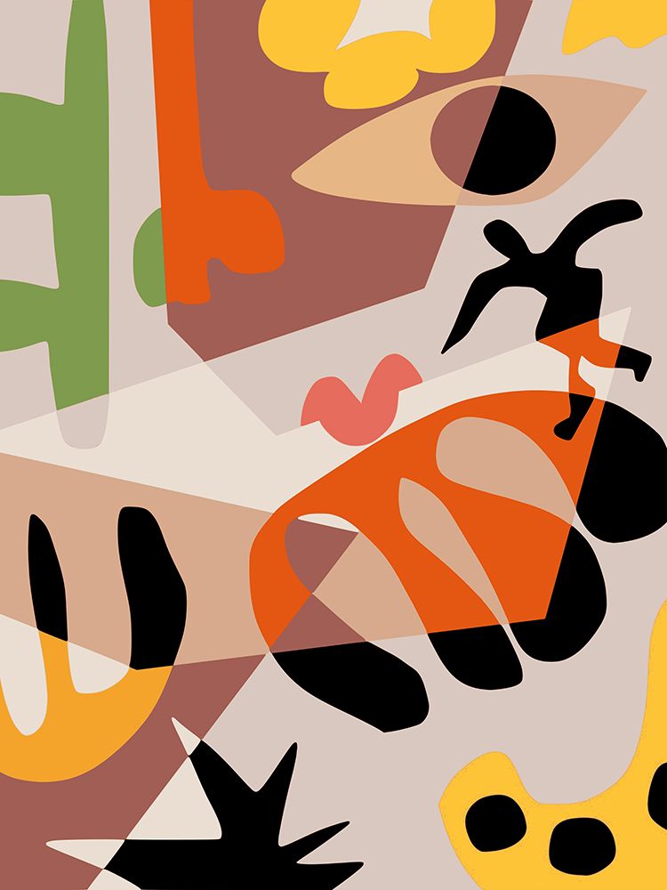 Jumpy Abstract Collage art print by Little Dean for $57.95 CAD
