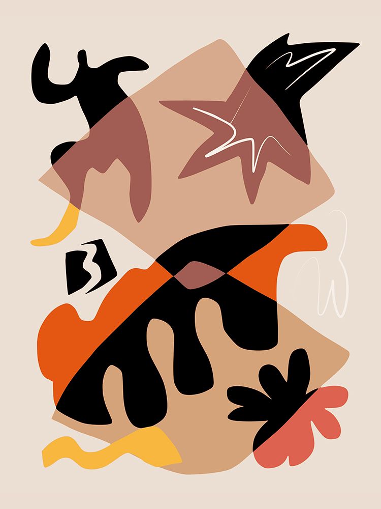 Organic Hand Drawn Shapes art print by Little Dean for $57.95 CAD
