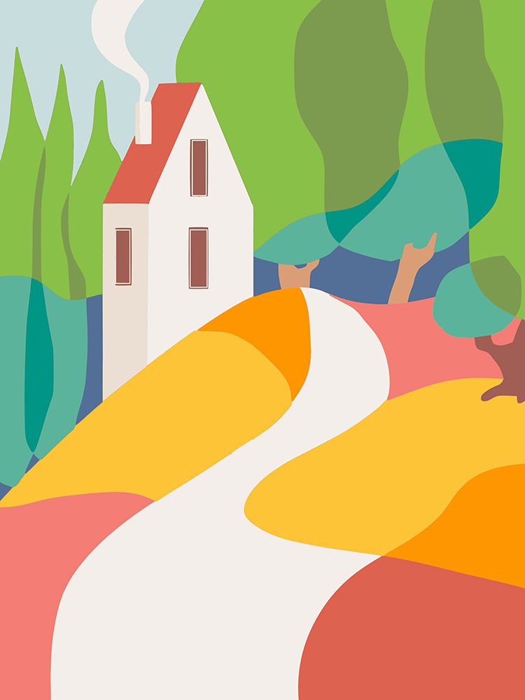 Red Hill Cottage art print by Little Dean for $57.95 CAD