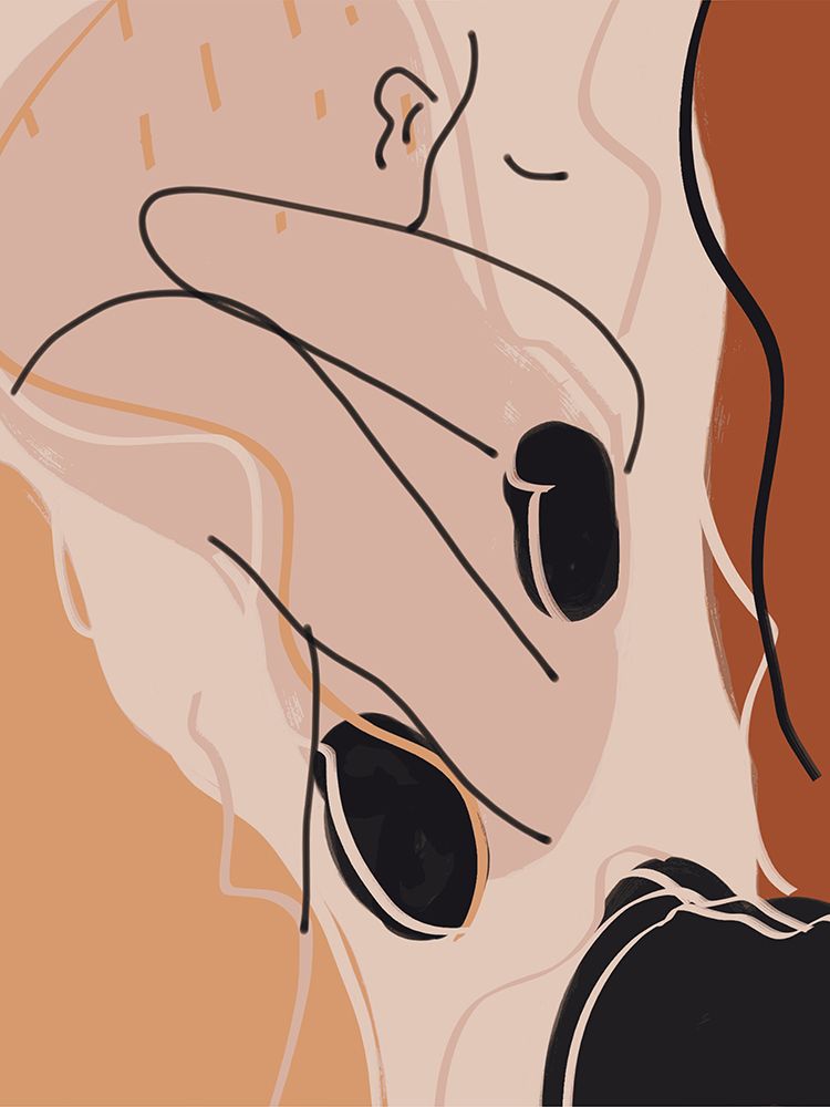 Abstract Earth Tone Couple art print by Little Dean for $57.95 CAD