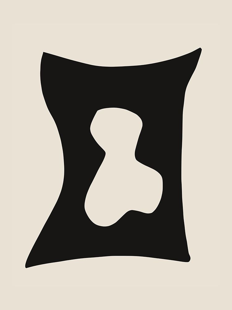 Black Shape Cut Out art print by Little Dean for $57.95 CAD