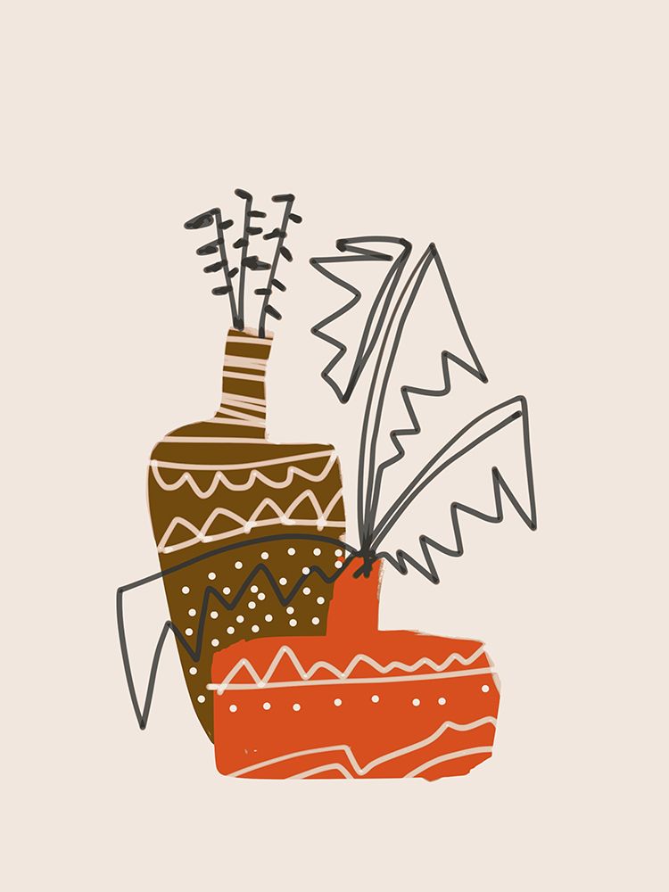 Hand Drawn Vase Sketch art print by Little Dean for $57.95 CAD