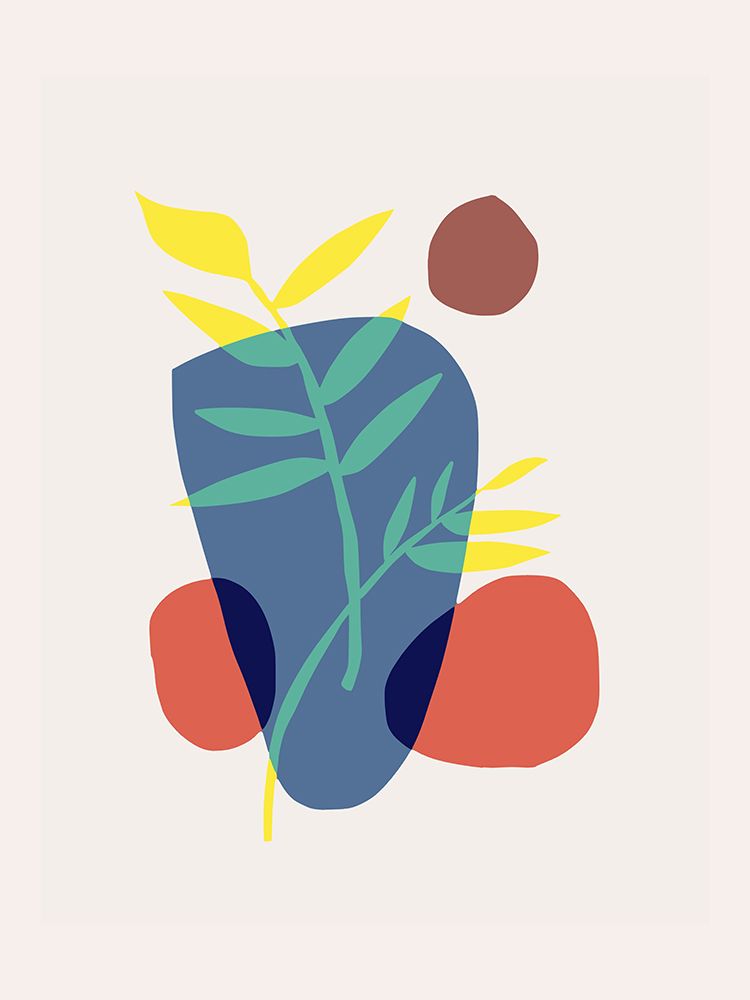 Leaf and Pebbles art print by Little Dean for $57.95 CAD