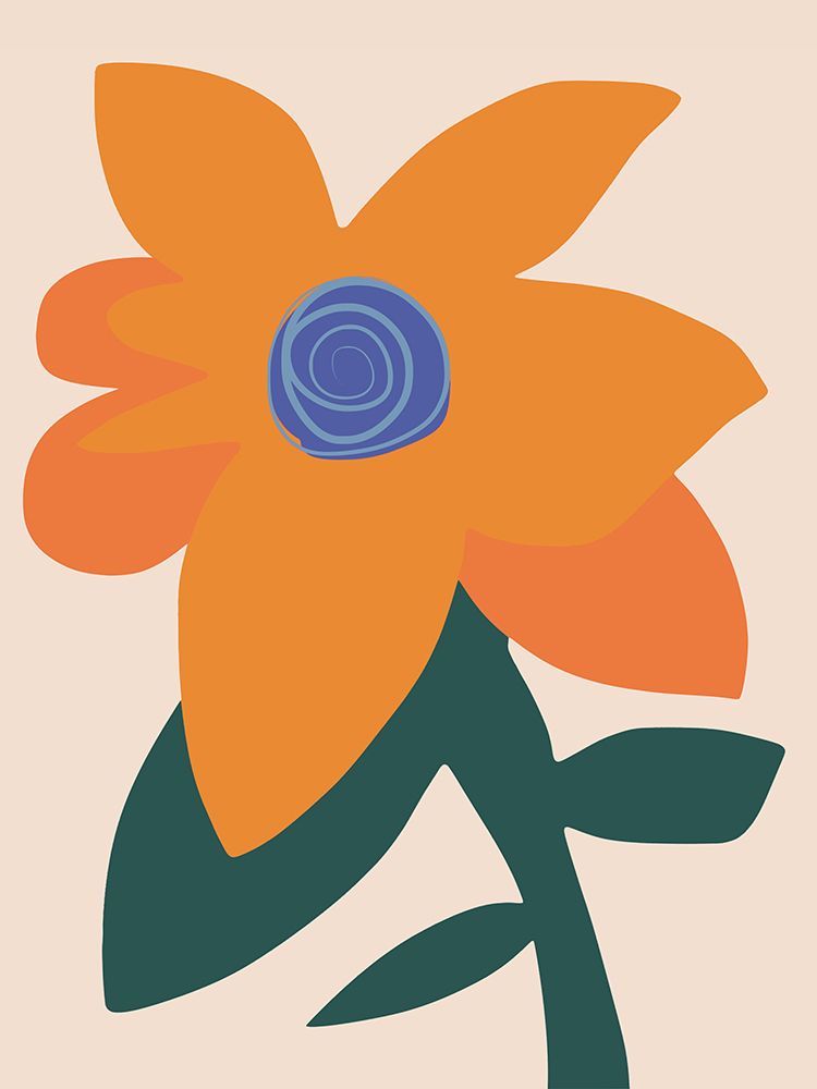 Macro Orange Bloom art print by Little Dean for $57.95 CAD