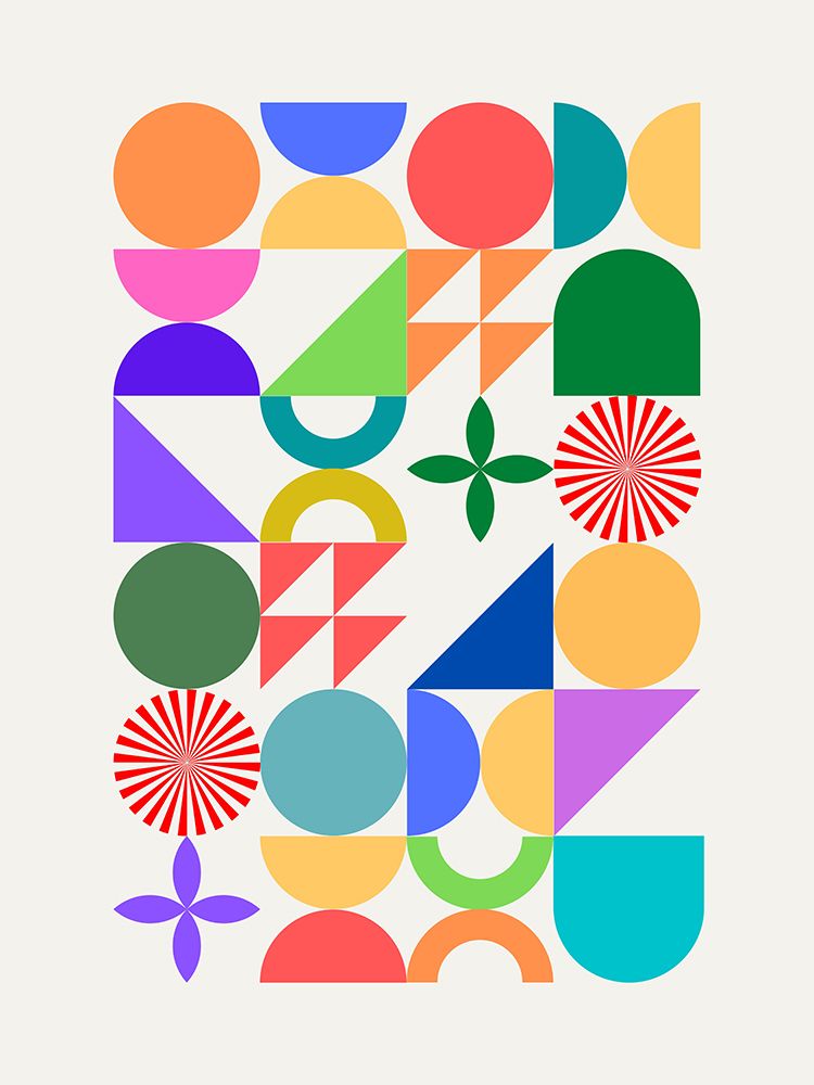 Mid Century Colors art print by Little Dean for $57.95 CAD
