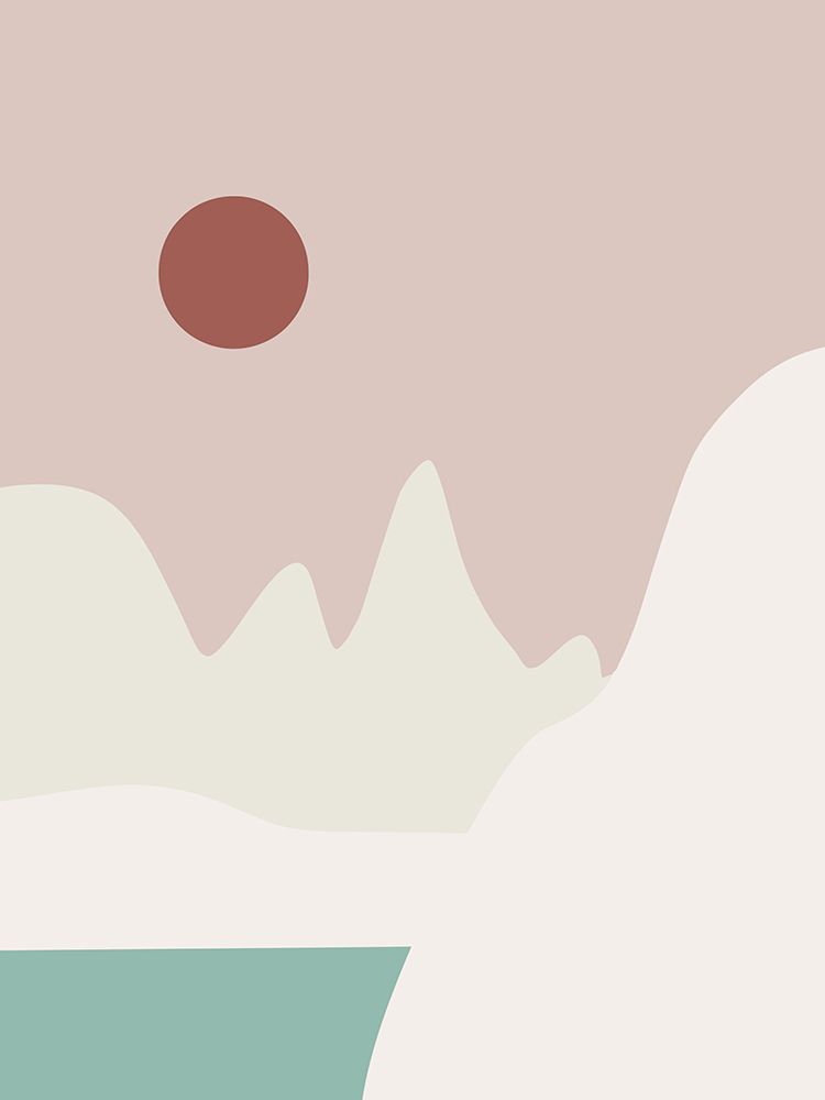 Minimal Landscape In White art print by Little Dean for $57.95 CAD
