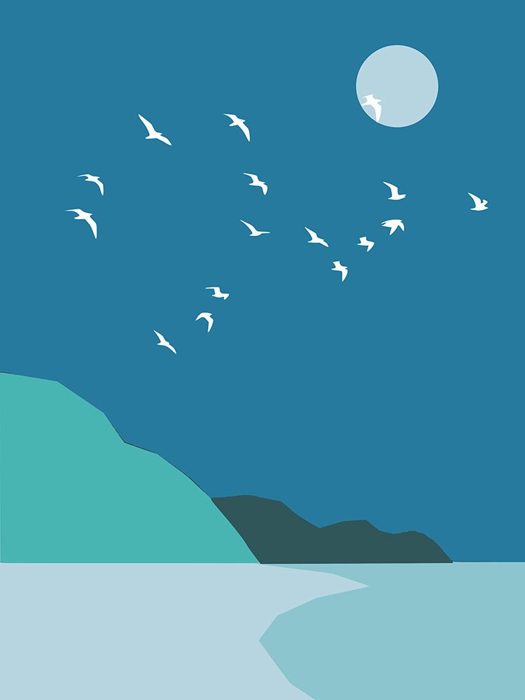 Night Flock art print by Little Dean for $57.95 CAD