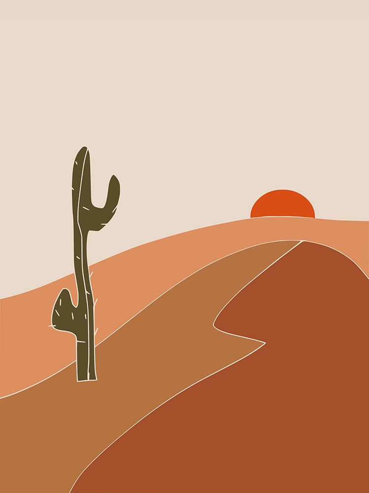 Southwest Sunset art print by Little Dean for $57.95 CAD