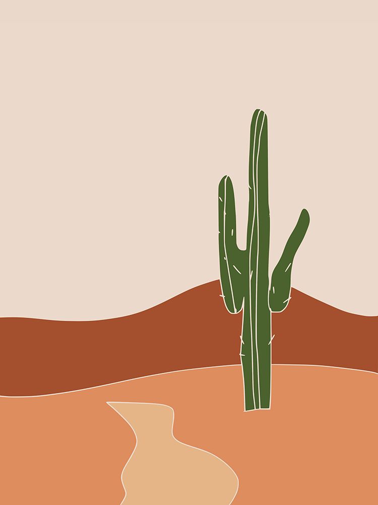 The Only Cactus art print by Little Dean for $57.95 CAD