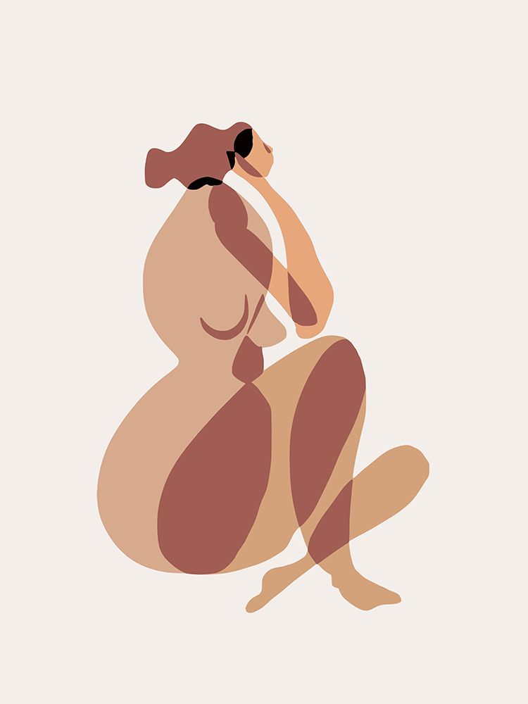 The Thinking Nude art print by Little Dean for $57.95 CAD