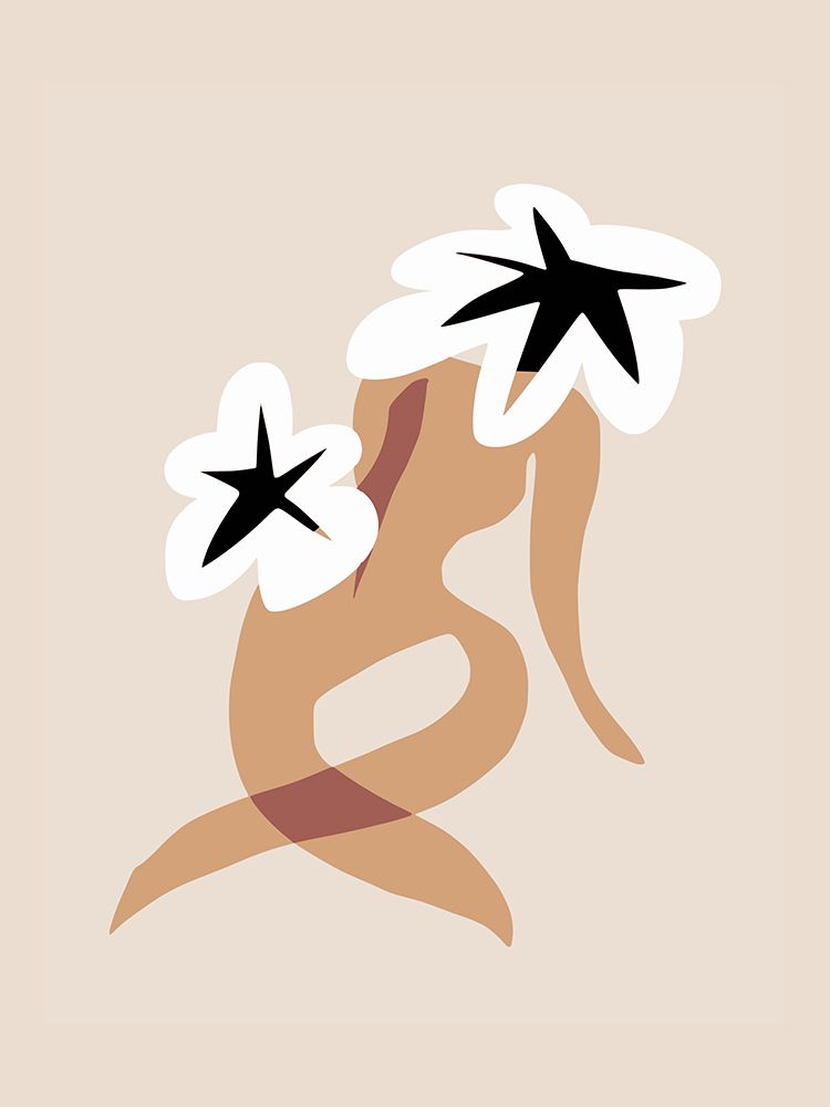 Twin White Floral art print by Little Dean for $57.95 CAD