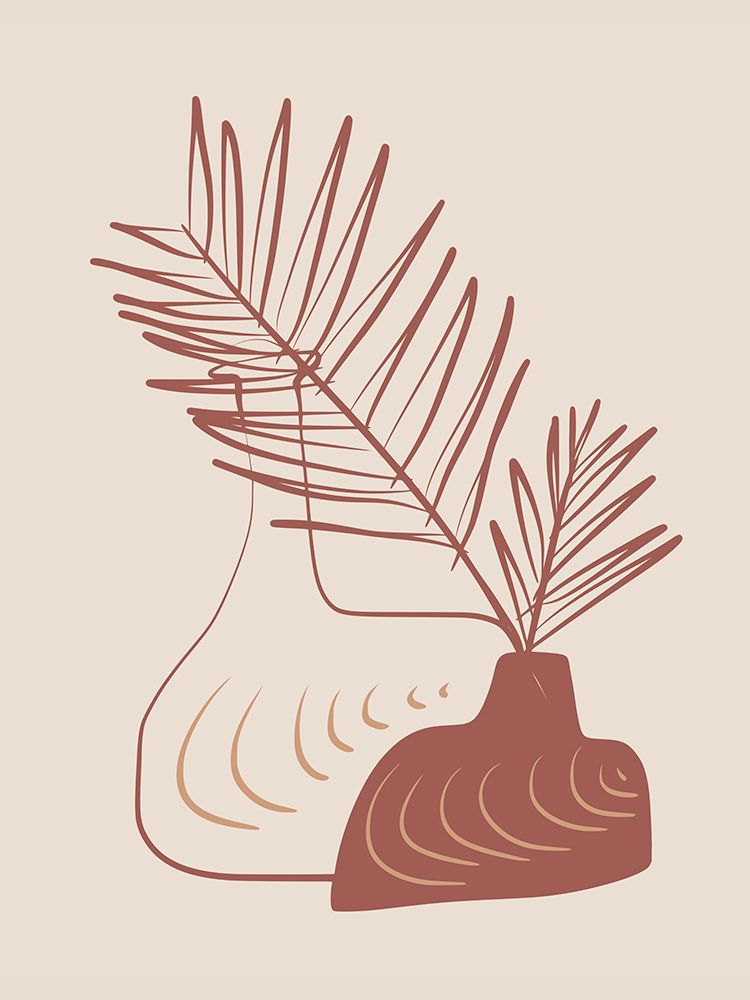 Vase In Line and Color art print by Little Dean for $57.95 CAD