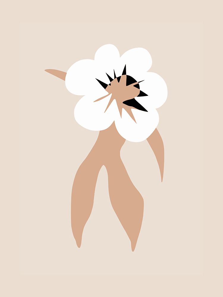 White Floral Dance art print by Little Dean for $57.95 CAD