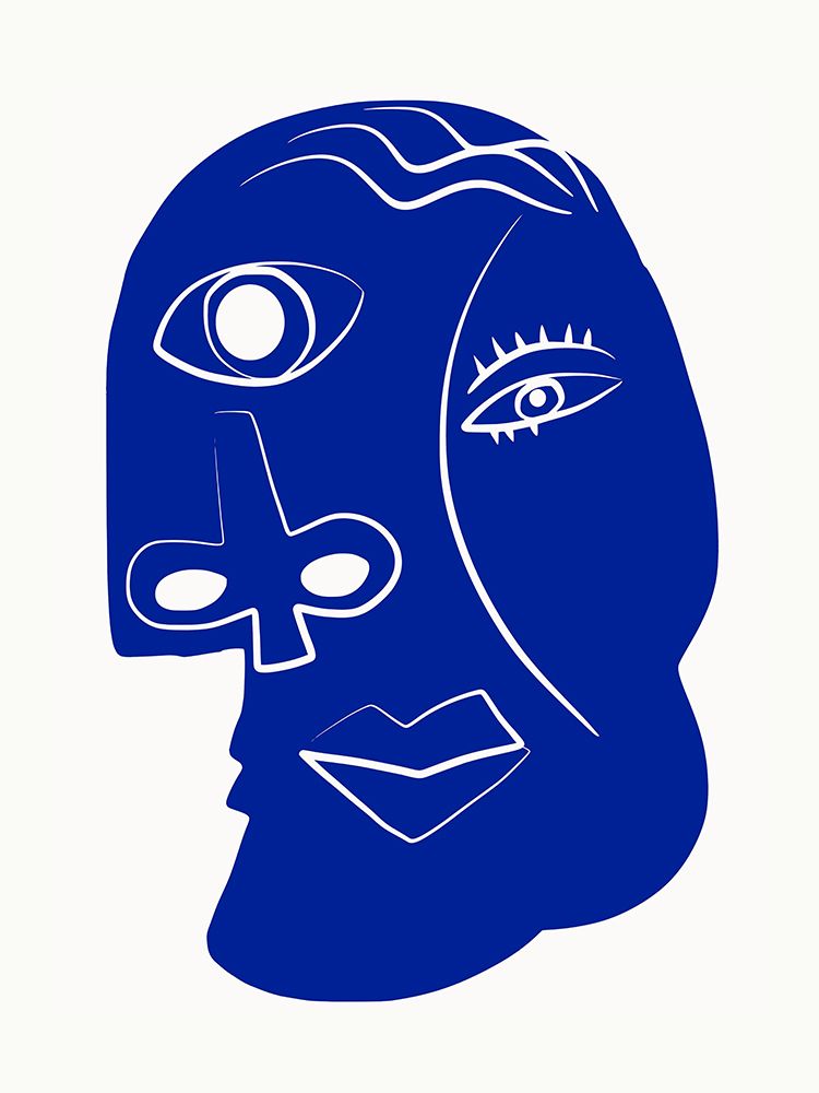 Blue Mood Portrait art print by Little Dean for $57.95 CAD