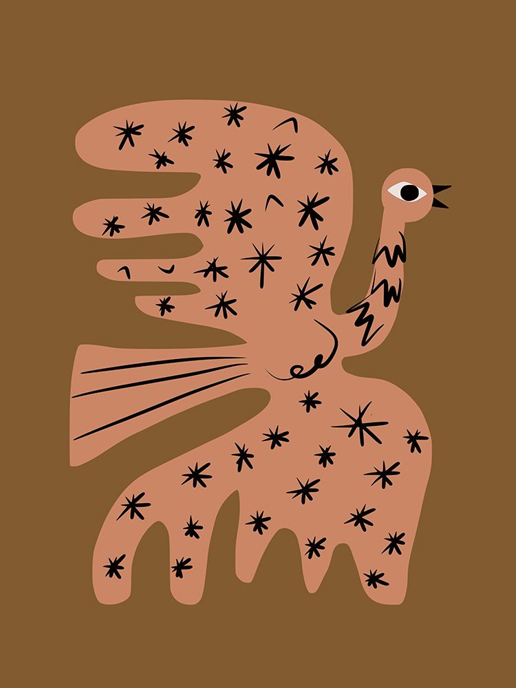 Brown Phoenix art print by Little Dean for $57.95 CAD