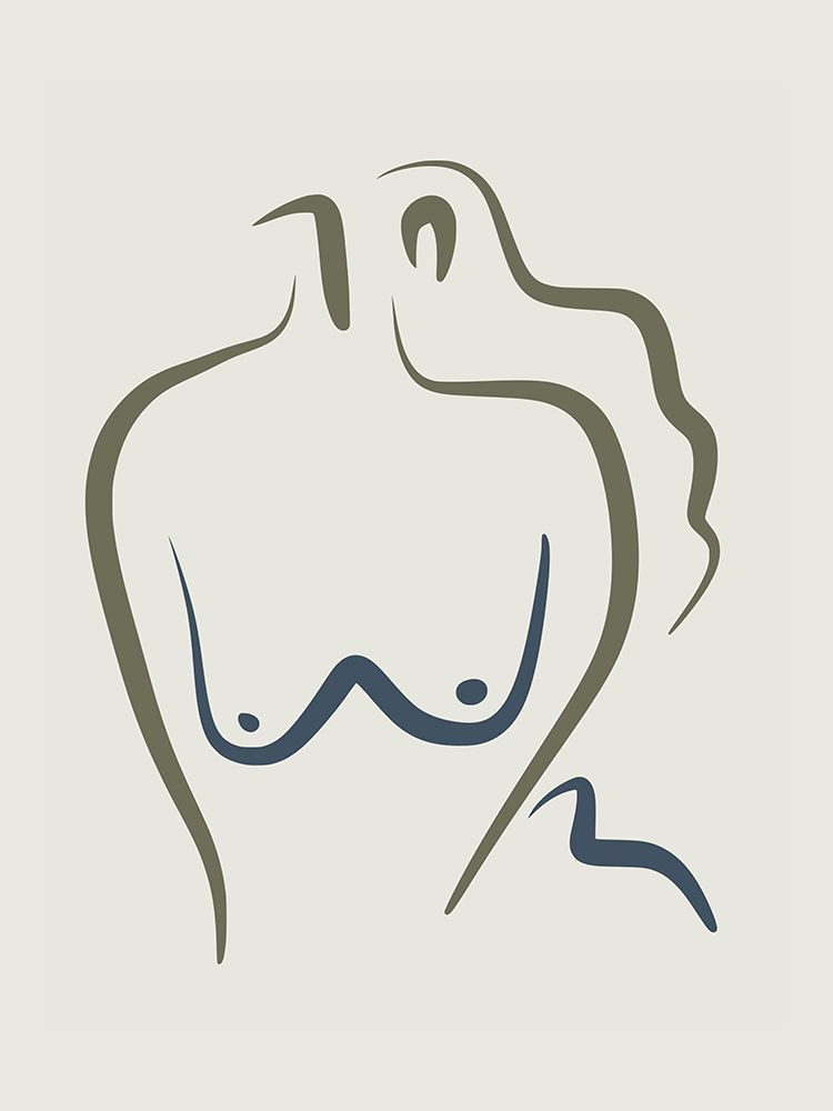 Minimal Bust Drawing art print by Little Dean for $57.95 CAD