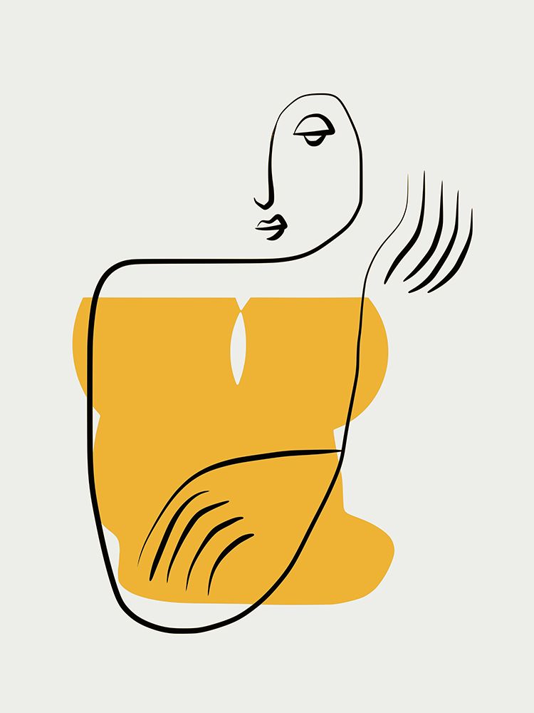 Minimalist Lady art print by Little Dean for $57.95 CAD