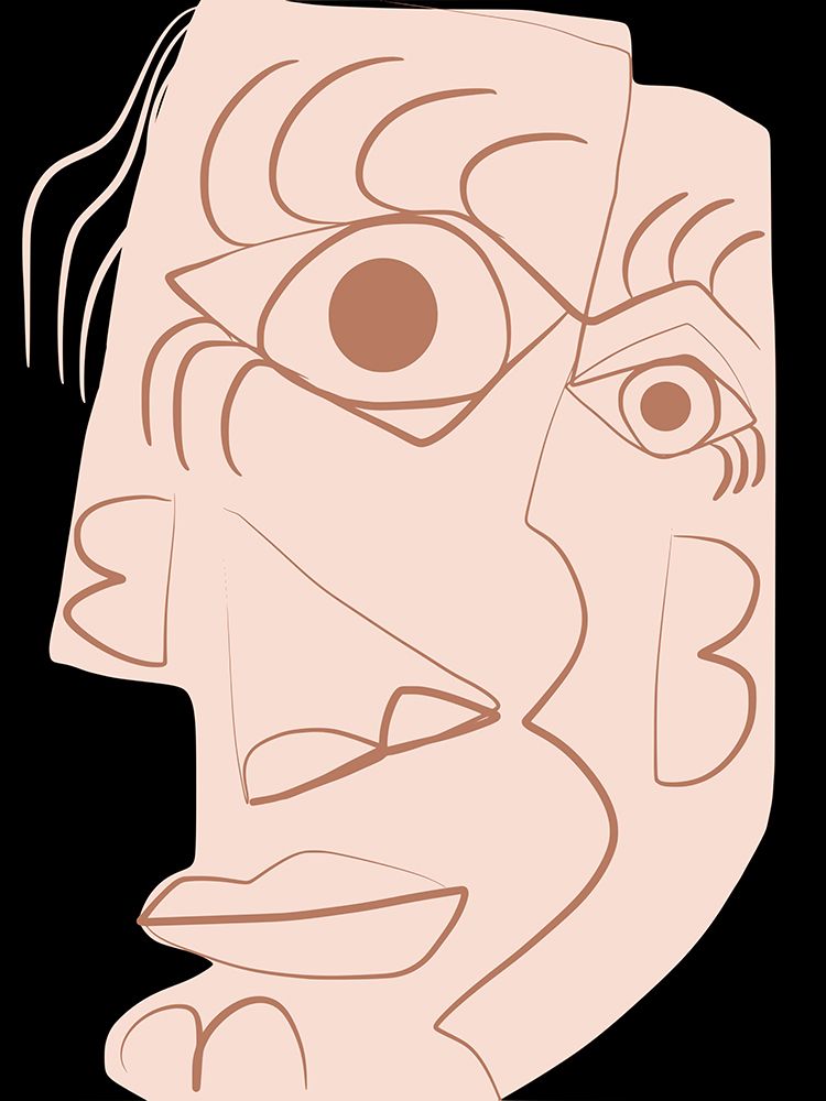 Plain Abstract Portrait art print by Little Dean for $57.95 CAD