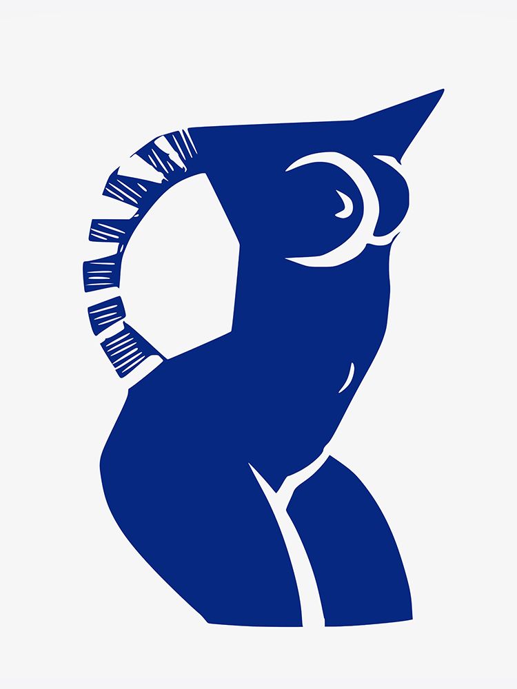 Blue Nude Cut Out art print by Little Dean for $57.95 CAD