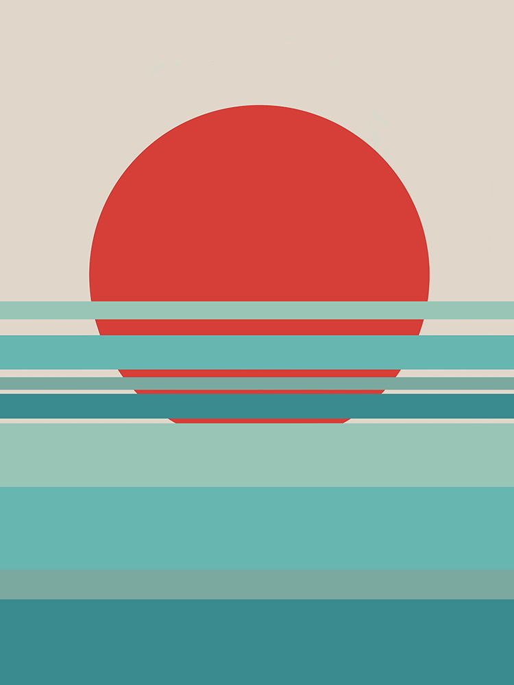 Calm Linear Sea art print by Little Dean for $57.95 CAD