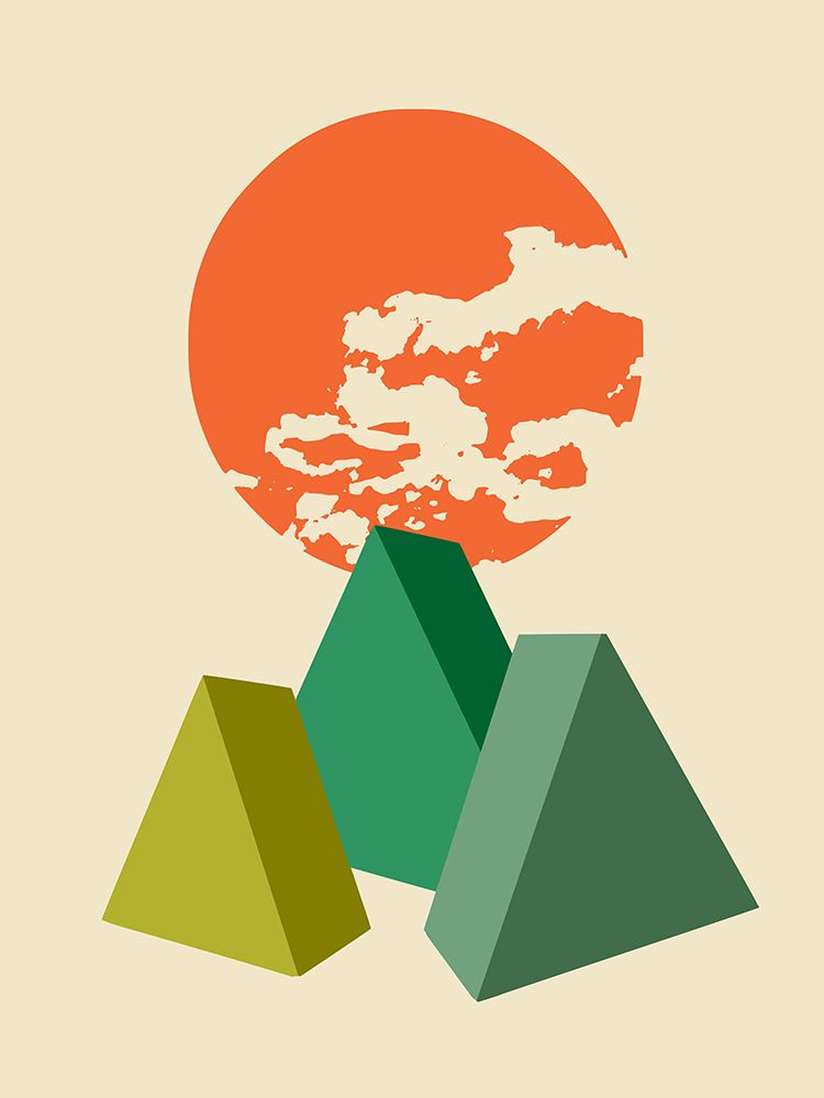 Cubic Landscape art print by Little Dean for $57.95 CAD