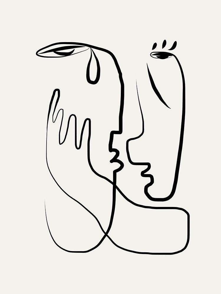 Dont Cry Line Art art print by Little Dean for $57.95 CAD