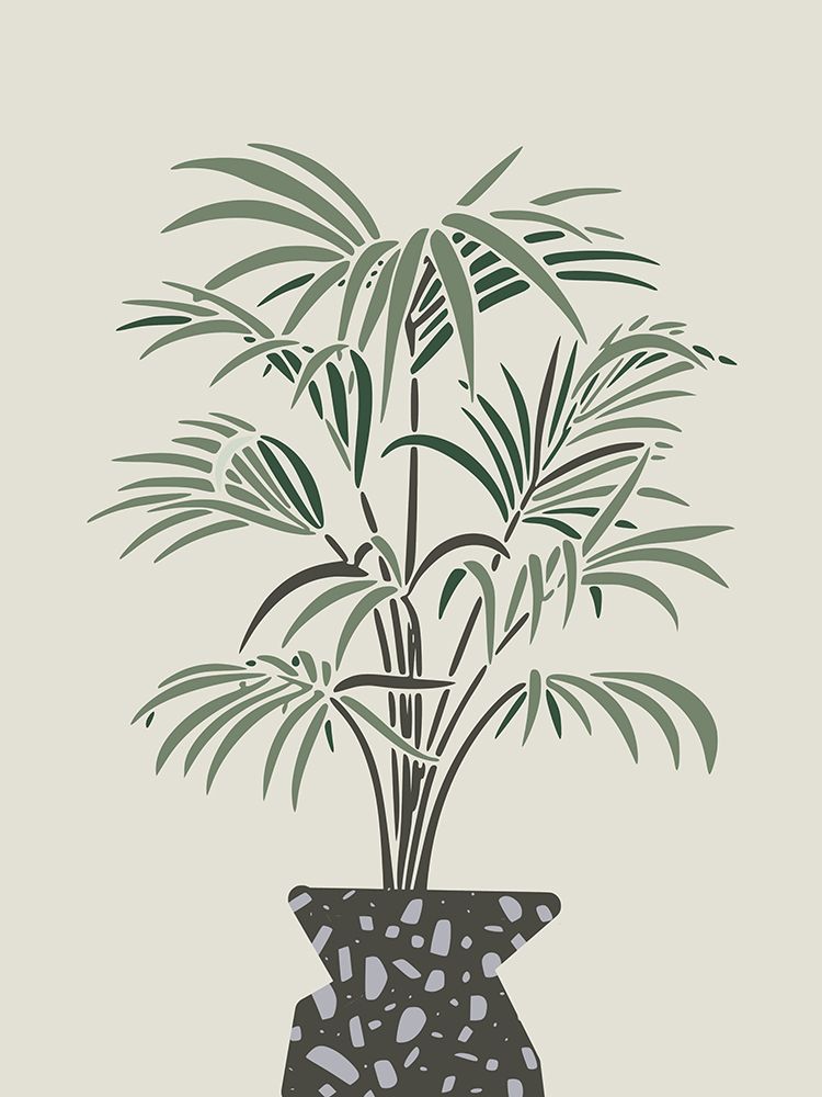 Indoor Pot Palm art print by Little Dean for $57.95 CAD