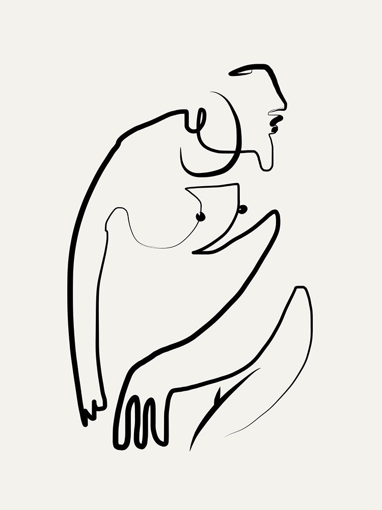 Madame Portrait Line Art art print by Little Dean for $57.95 CAD