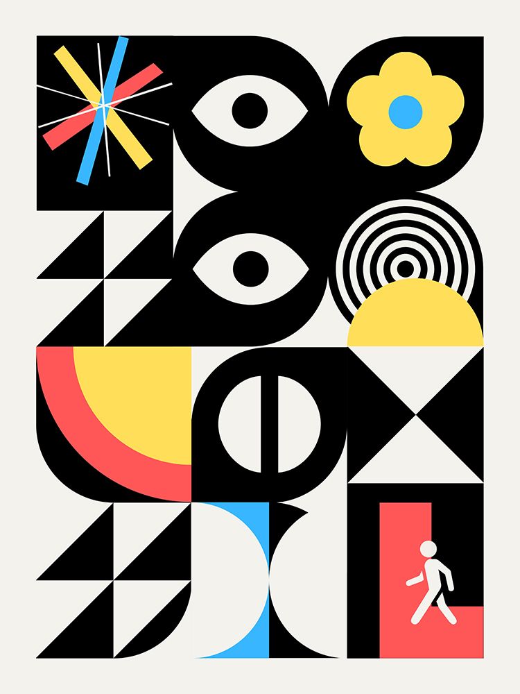 Maximalist Geometrical Surreal Design art print by Little Dean for $57.95 CAD
