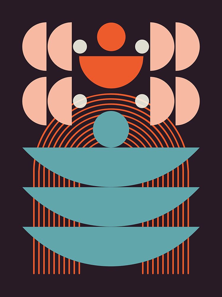 Mid Century Geometrical Balance art print by Little Dean for $57.95 CAD