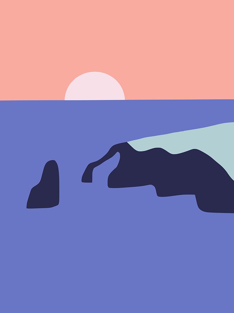 Minimalist Coastal art print by Little Dean for $57.95 CAD
