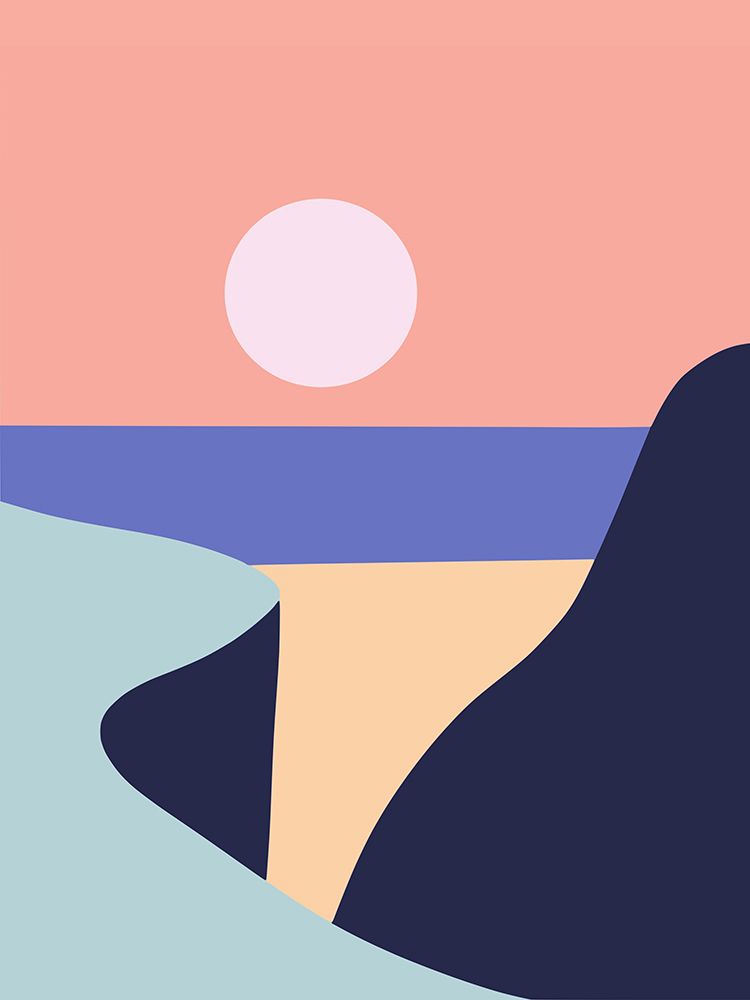 Minimalist West View art print by Little Dean for $57.95 CAD