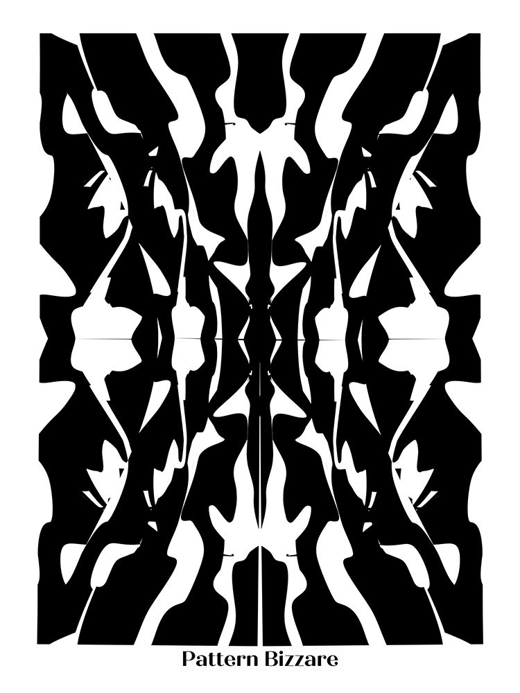 Pattern Bizarre In Black art print by Little Dean for $57.95 CAD