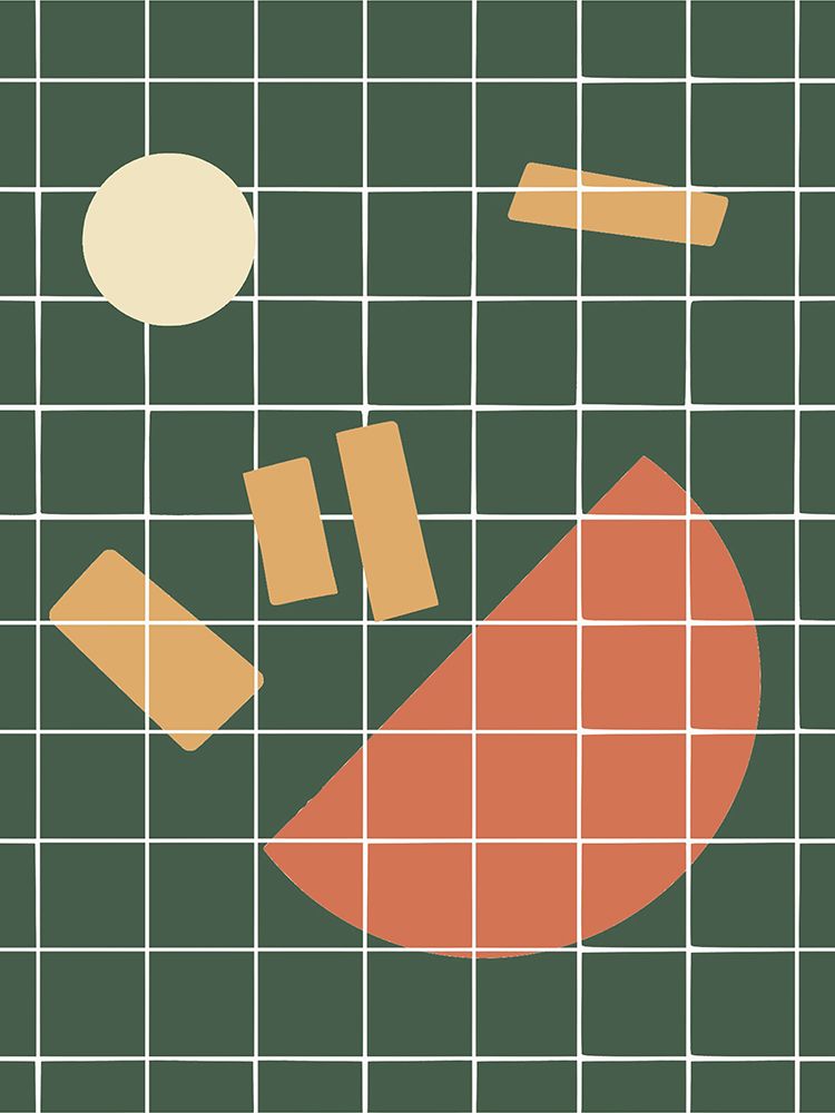 Shapes Cut Out Grid art print by Little Dean for $57.95 CAD