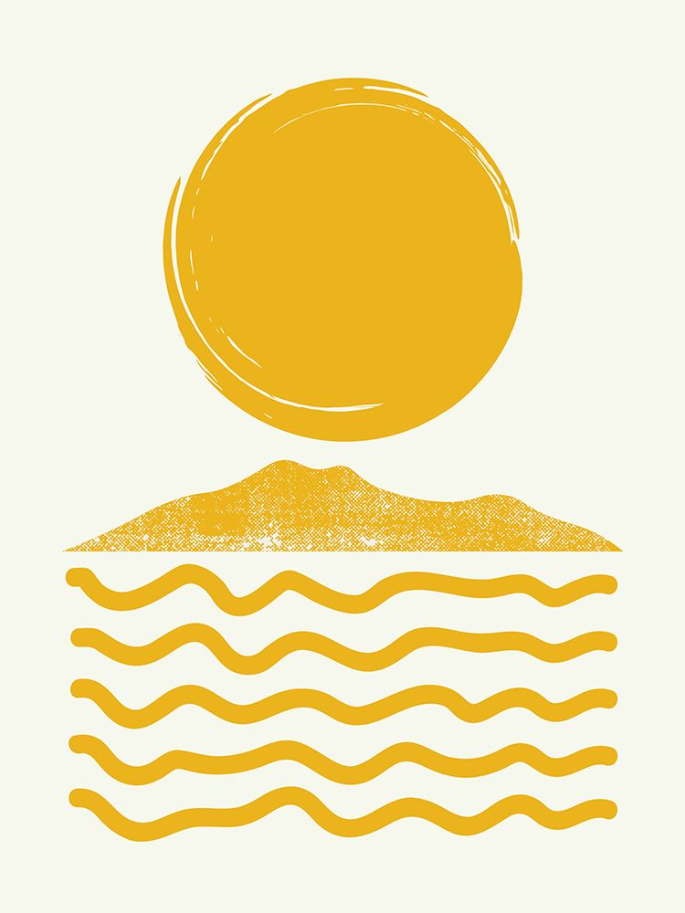 Sun Over Sea art print by Little Dean for $57.95 CAD
