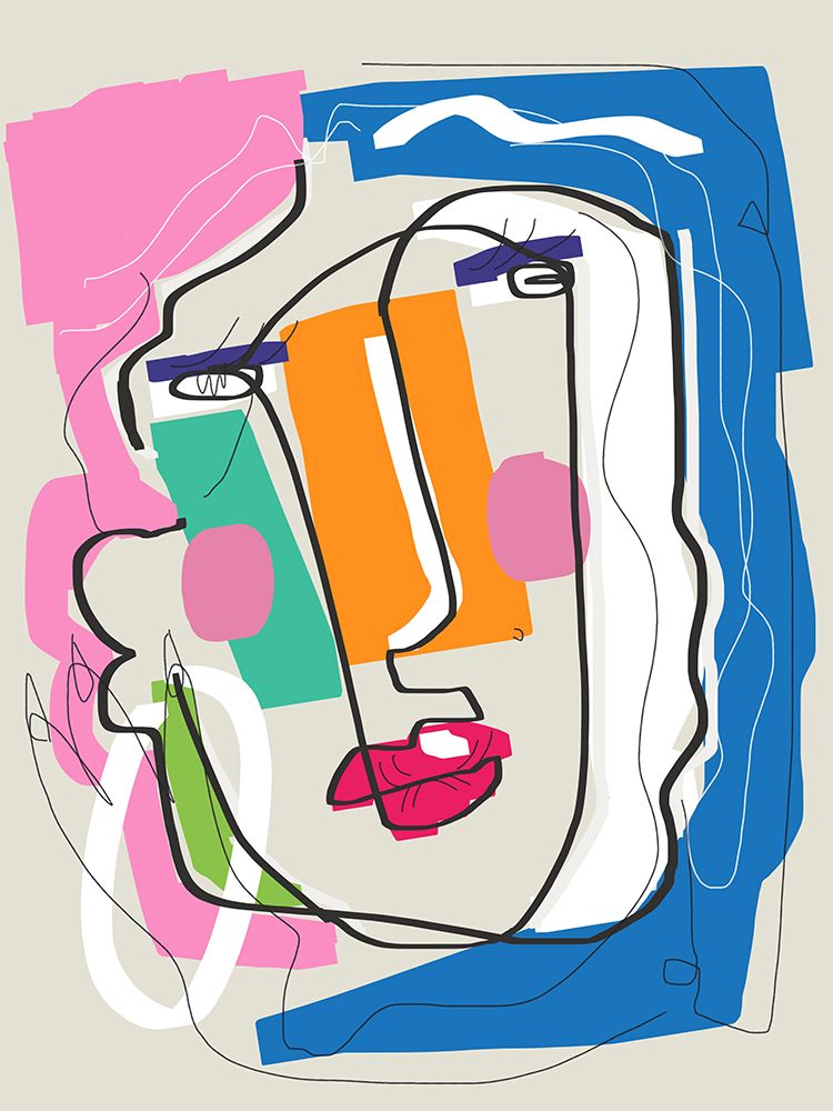 Abstract Candid Portrait Madame art print by Little Dean for $57.95 CAD