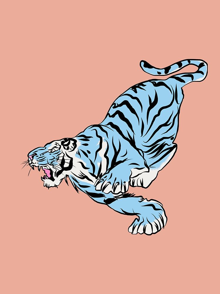 Chasing Tiger art print by Little Dean for $57.95 CAD