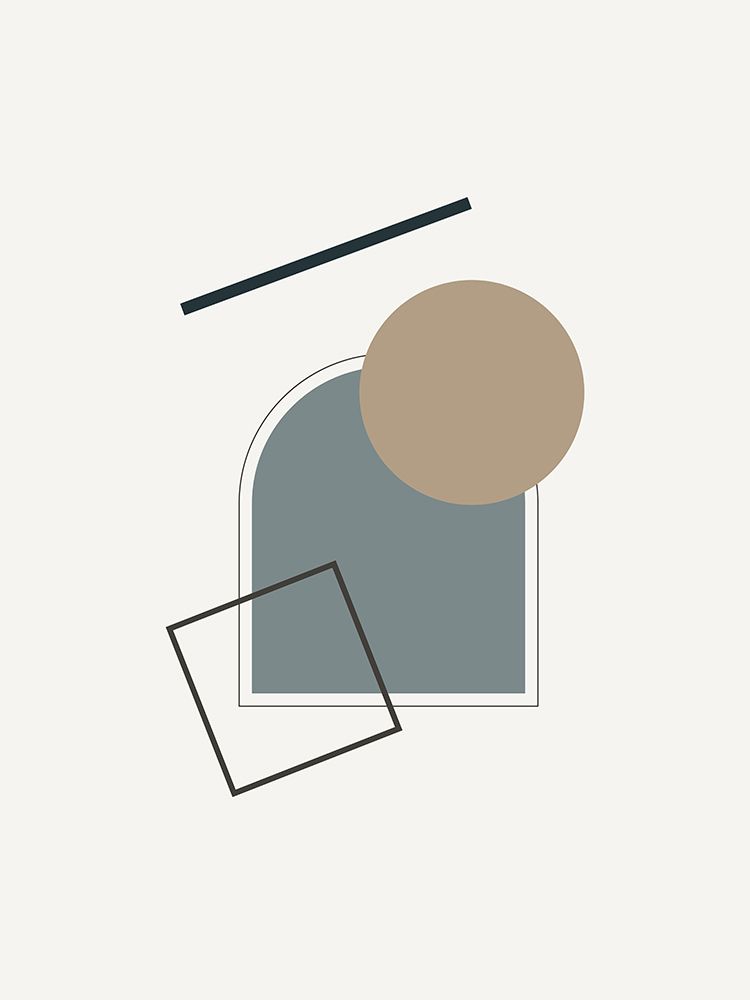 Minimal Scattered Geometircs art print by Little Dean for $57.95 CAD