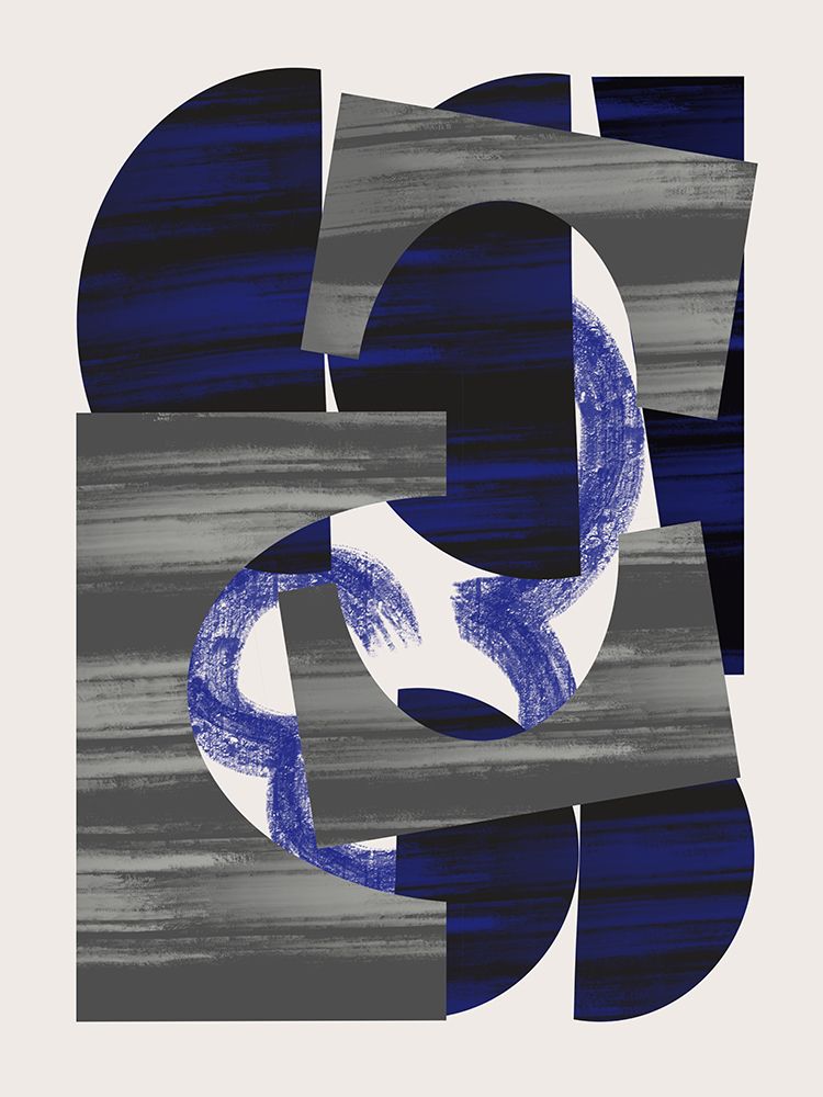 Abstract Stripe Minimal Collage 27 art print by Little Dean for $57.95 CAD