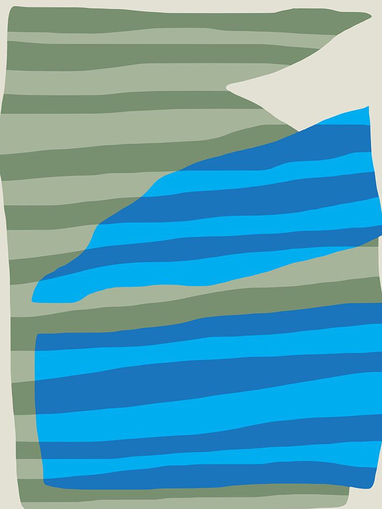 Abstract Stripe Minimal Collage art print by Little Dean for $57.95 CAD