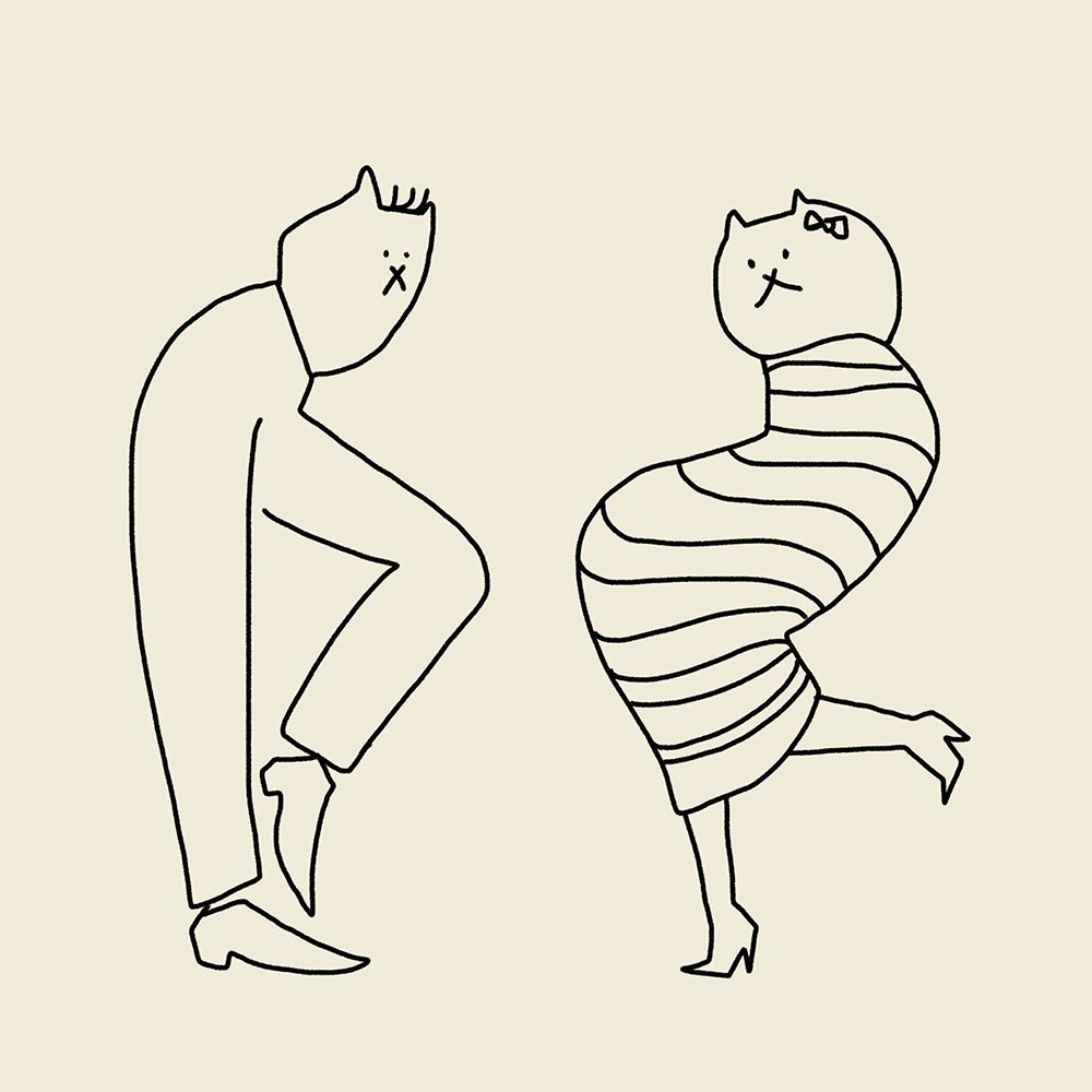 Disco Cats art print by Little Dean for $57.95 CAD