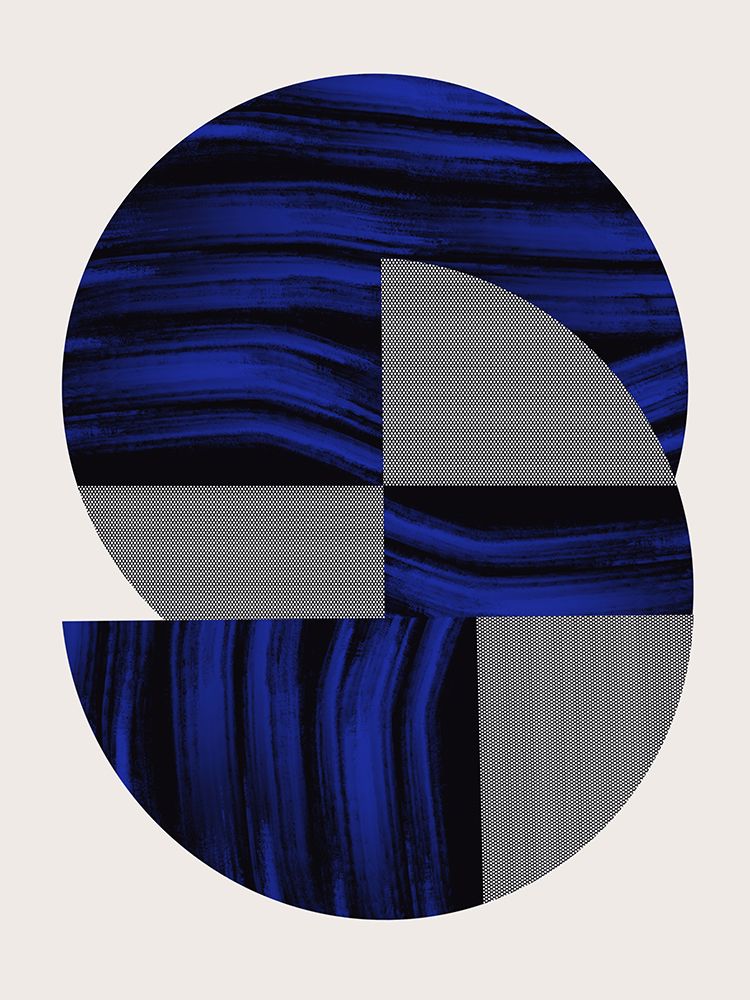 Scandinavian In Blue And Black 2 art print by Little Dean for $57.95 CAD