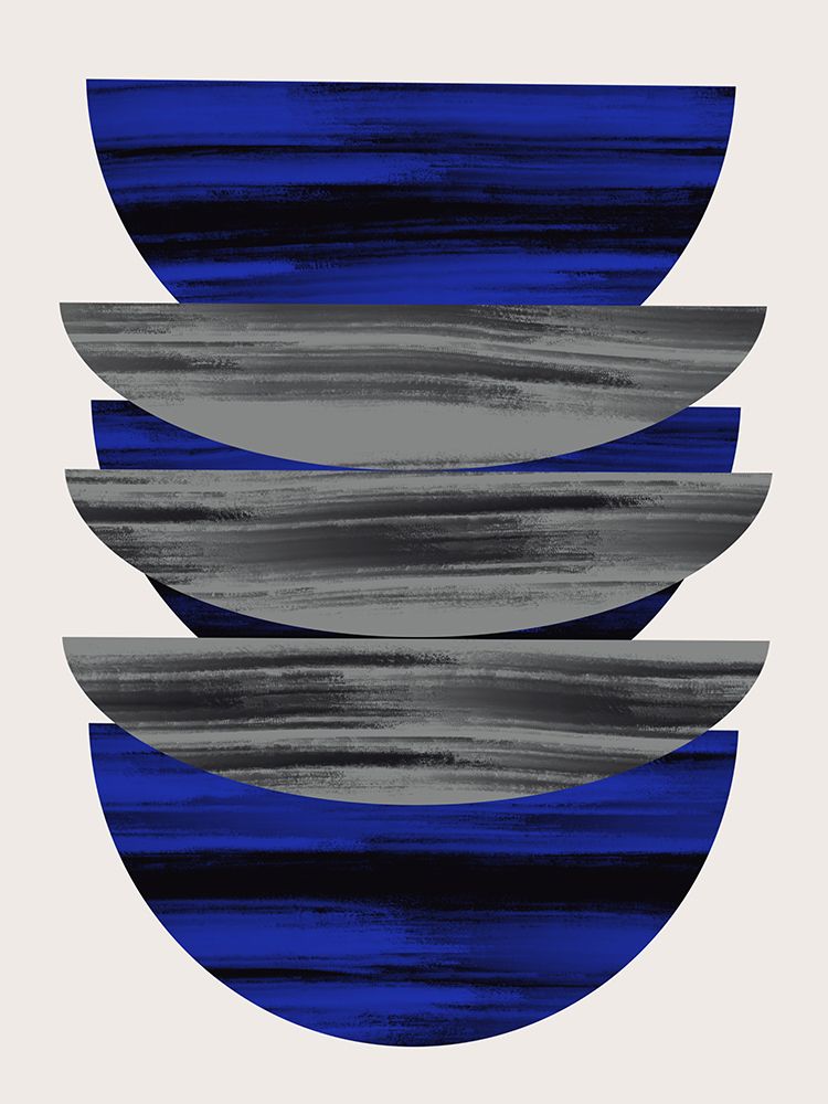 Scandinavian In Blue And Black art print by Little Dean for $57.95 CAD