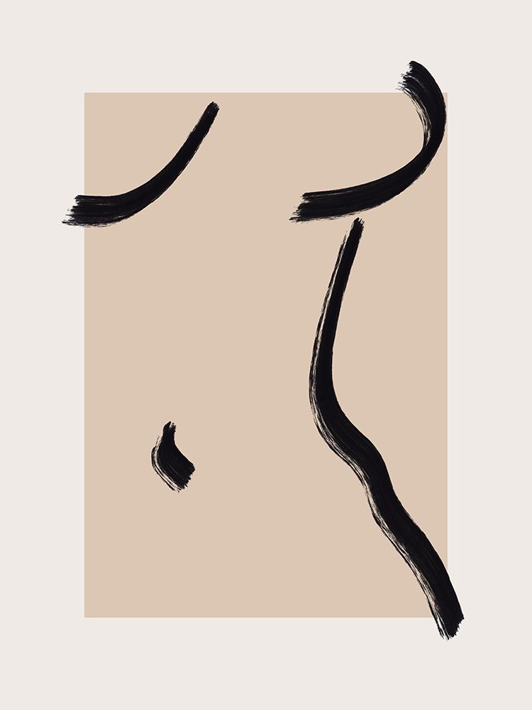 Abstract Minimal Nude Line Art 2 art print by Little Dean for $57.95 CAD