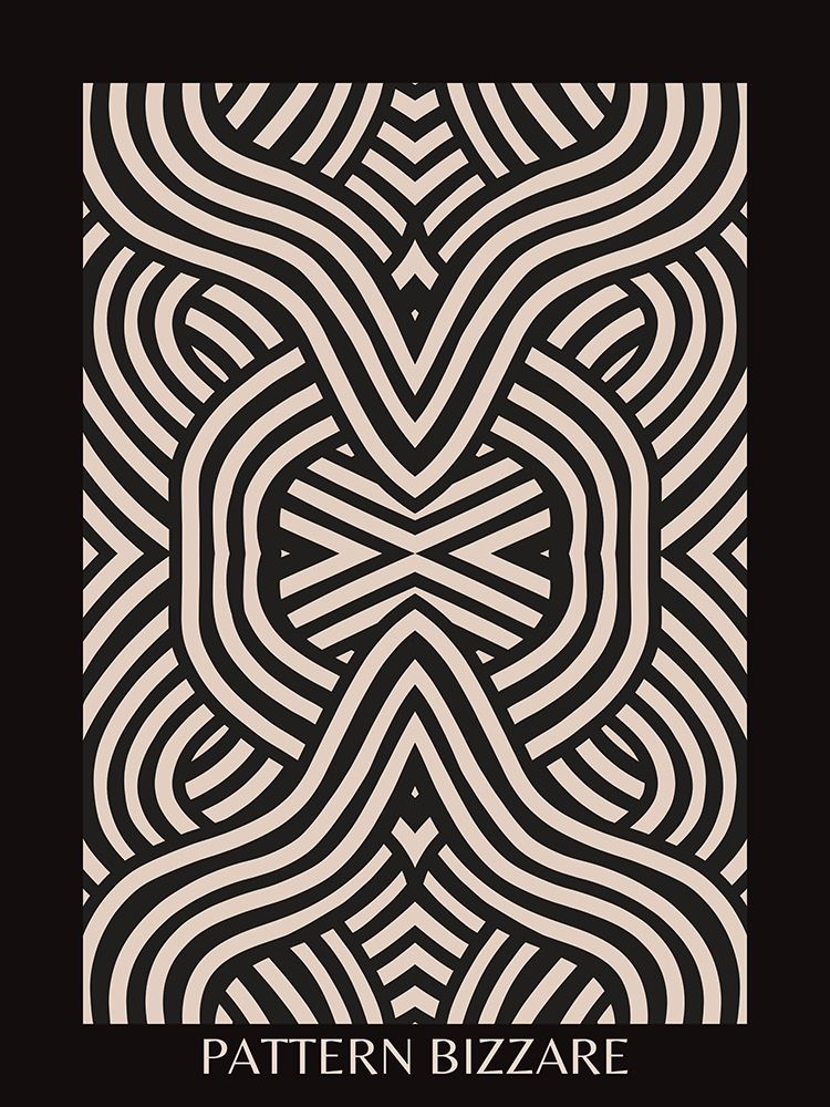 Black Pattern Bizarre 2 art print by Little Dean for $57.95 CAD