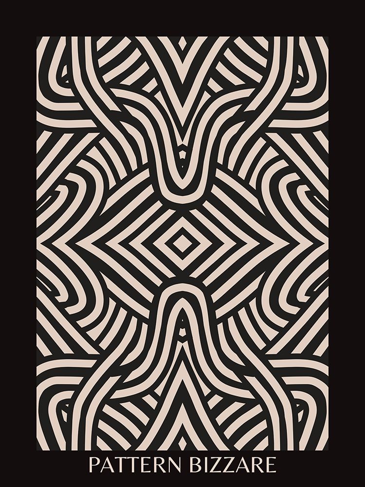 Black Pattern Bizarre 3 art print by Little Dean for $57.95 CAD