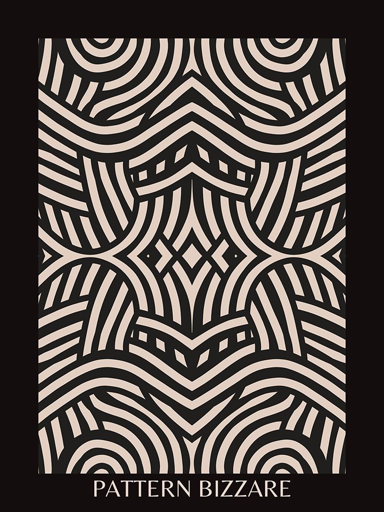 Black Pattern Bizarre 4 art print by Little Dean for $57.95 CAD
