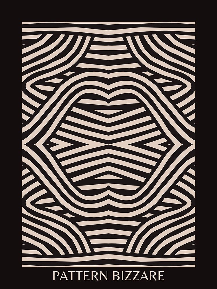 Black Pattern Bizarre art print by Little Dean for $57.95 CAD