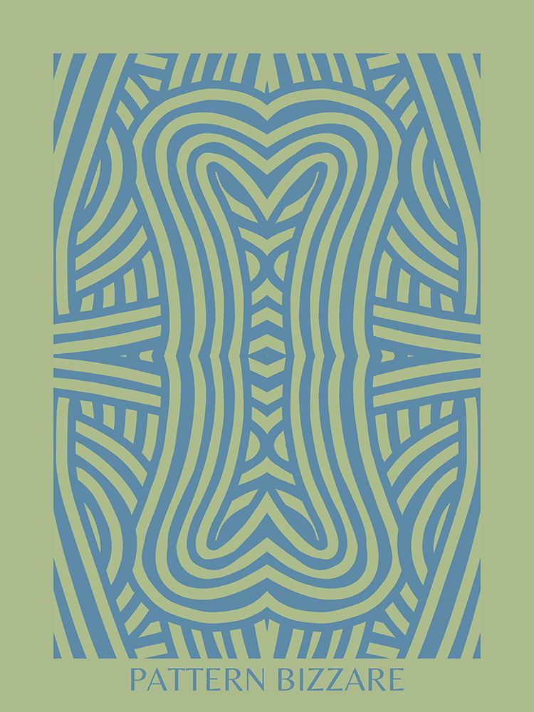 Blue Pattern Bizarre art print by Little Dean for $57.95 CAD